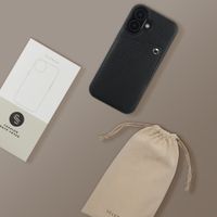 Selencia Coque Riva avec porte-cartes Apple iPhone 16 - Noir