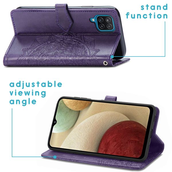imoshion Etui de télephone Mandala Samsung Galaxy A12 - Violet