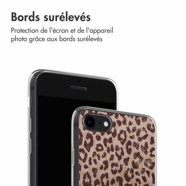 imoshion Coque design pour iPhone SE (2022 / 2020) / 8 / 7 - Leopard Mood