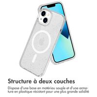 imoshion Coque Sparkle avec MagSafe iPhone 14 - Transparent