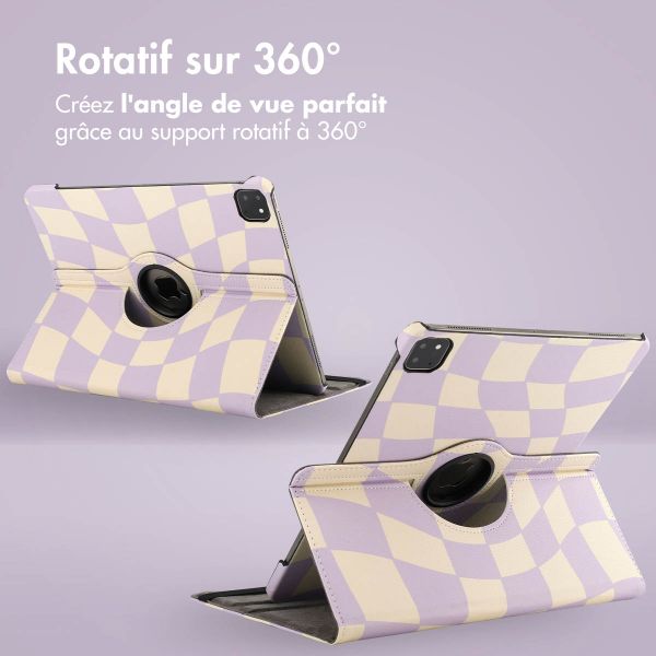 imoshion Coque tablette Design rotatif à 360° iPad Air 13 inch (2024) M2 - Dancing Cubes