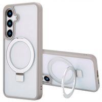Accezz Coque Ring Stand avec MagSafe Samsung Galaxy S24 Plus - Gris