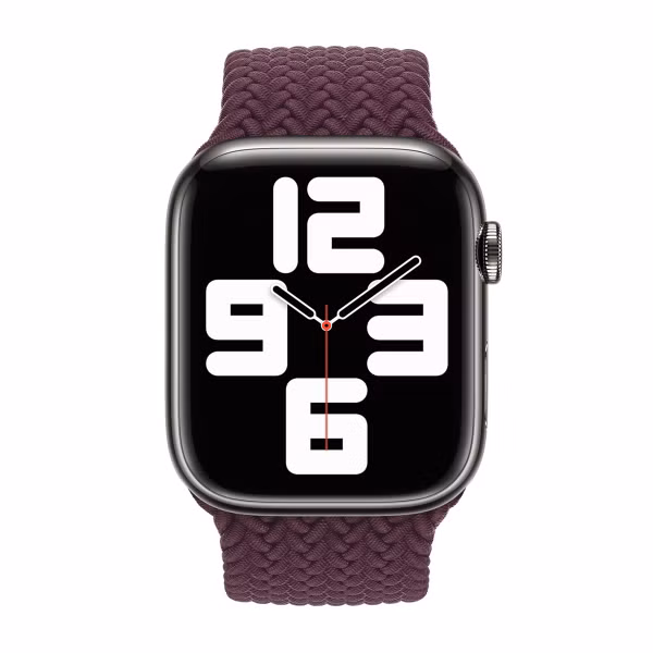 Apple Bracelet Solo tressé Apple Watch | 38/40/41/42 mm - Taille 8 - Dark Cherry