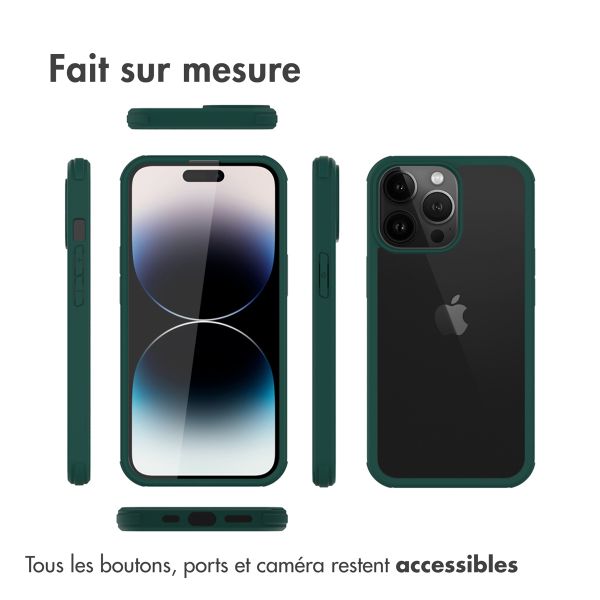 Accezz Coque de protection intégrale à 360° iPhone 14 Pro - Vert