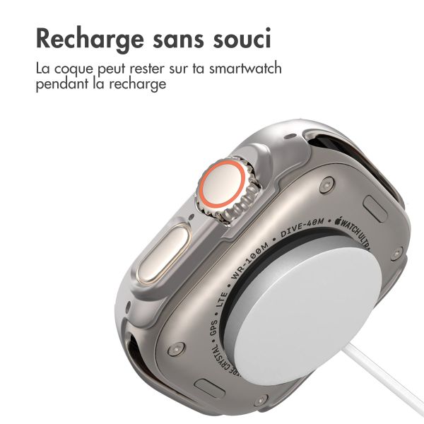 imoshion Coque rigide à couverture complète Apple Watch Ultra / Ultra 2 / Ultra 3 - 49 mm - Titanium