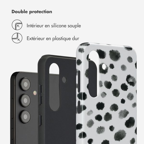 Selencia Coque arrière Vivid Tough Samsung Galaxy S24 Plus  - Trendy Leopard