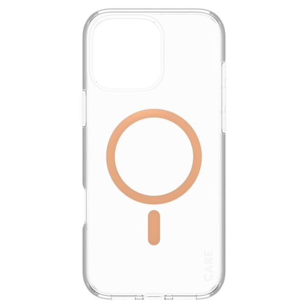 CARE by PanzerGlass Coque Urban Combat MagSafe iPhone 16 Pro Max - Transparent / Peach