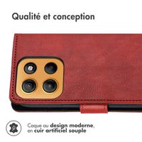imoshion Étui de télephone portefeuille Motorola Moto G15 / G15 Power - Rouge