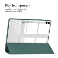 imoshion Coque tablette rigide Trifold Samsung Tab S10 Plus / Tab S9 FE Plus / Tab S9 Plus 12.4 pouces - Vert