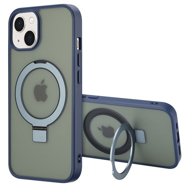 Accezz Coque Ring Stand avec MagSafe iPhone 14 - Blue