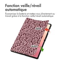 imoshion Coque tablette Design Trifold Samsung Galaxy Tab S11 Ultra - Bloom Love Blush