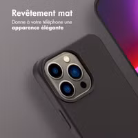imoshion Coque arrière Color avec cordon amovible et MagSafe Apple iPhone 13 Pro - Black Coffee