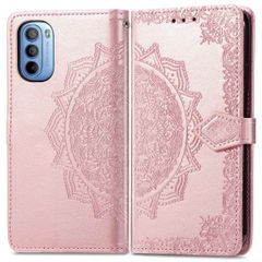 imoshion Etui de téléphone portefeuille Mandala Motorola Moto G31 / G41 - Rose Dorée