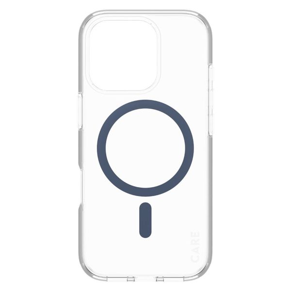 CARE by PanzerGlass Coque Urban Combat MagSafe iPhone 16 Pro- Transparent / Bleu