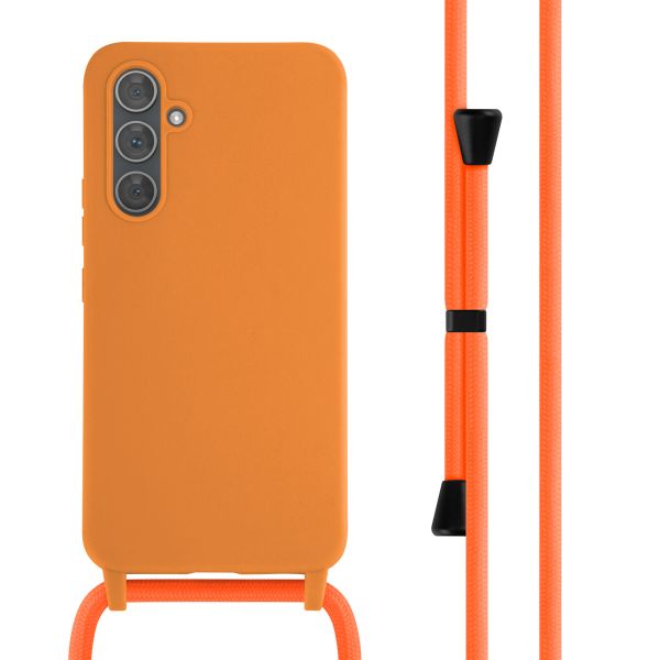 imoshion ﻿Coque en silicone avec cordon Samsung Galaxy A54 (5G) - Orange