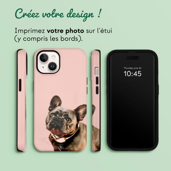 Concevez votre propre coque Tough Apple iPhone 14 - Blanc