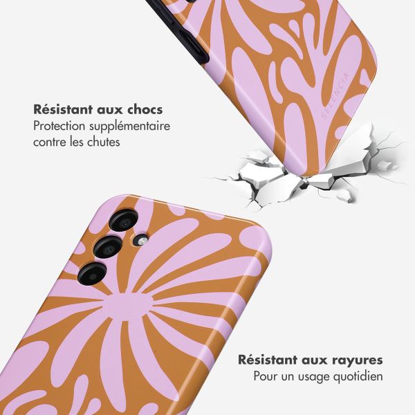 Selencia Coque arrière Vivid Samsung Galaxy A15 (5G/4G) - Modern Bloom Pink