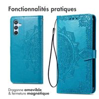 imoshion Etui de télephone Mandala Samsung Galaxy A34 (5G) - Turquoise