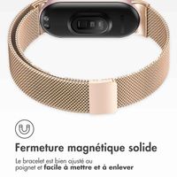imoshion Bracelet magnétique milanais Xiaomi Smart Band 8 / 9 - Rose Doré