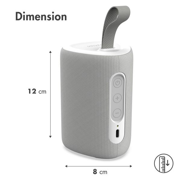 imoshion Mini enceinte Bluetooth sans fil - Blanc