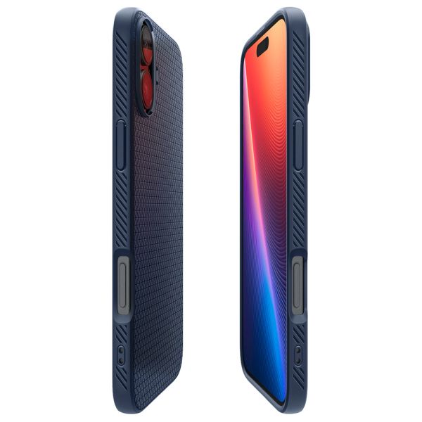 Spigen Coque Liquid Air™ iPhone 16 - Navy Blue