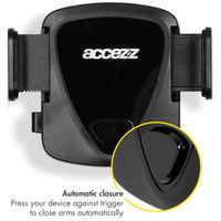 Accezz Support de téléphone voiture iPhone 6 - Réglable - Universel - Grille de ventilation - Noir 