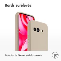 Accezz Coque Liquid Silicone Google Pixel 9A - Stone