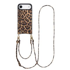 Selencia Coque de télephone Nova avec cordon et porte-cartes Apple iPhone Air - Leopard