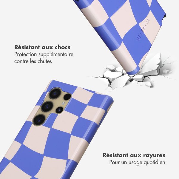 Selencia Coque arrière Vivid Samsung Galaxy S24 Ultra - Groovy Sapphire Blue