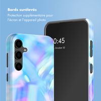 Selencia Coque arrière Vivid Samsung Galaxy S24 FE - Holographic Blue Dream
