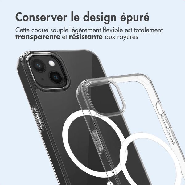 imoshion Coque arrière de protection avec MagSafe iPhone 15 - Transparent