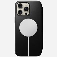 Nomad Étui de télephone portefeuille Modern Leather Folio Apple iPhone 16 Pro Max - Noir