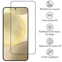 Accezz Protection d'écran en verre trempé Full Cover Samsung Galaxy S24 Plus / S25 Plus