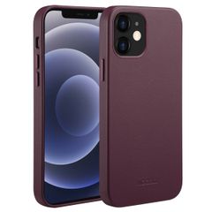 Accezz Coque arrière en cuir avec MagSafe iPhone 12 (Pro) - Heath Purple