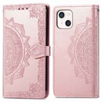 imoshion Etui de téléphone portefeuille Mandala iPhone 13 - Rose or