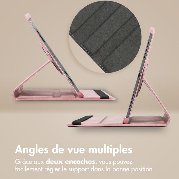 imoshion Coque tablette rotatif à 360° Samsung Galaxy Tab A11 Plus - Rose