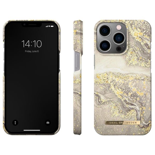 iDeal of Sweden Coque Fashion iPhone 13 Pro - Sparkle Greige Marble