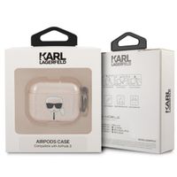 Karl Lagerfeld Karl's Head Silicone Glitter Case Apple AirPods 3 (2021) - Dorée