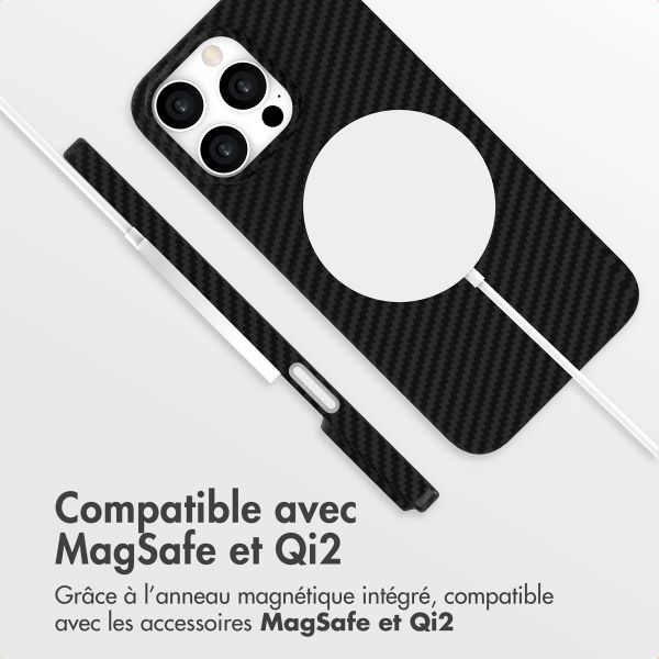 Accezz Coque Kevlar MagSafe Apple iPhone 16 Pro Max - Noir