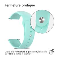 imoshion Bracelet Sport en silicone - Connexion universelle de 22 mm - Menthe verte