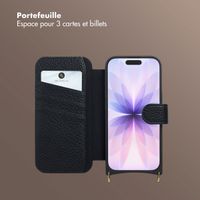 Selencia Étui Riva avec MagSafe et cordon de téléphone Apple iPhone 17 - Noir