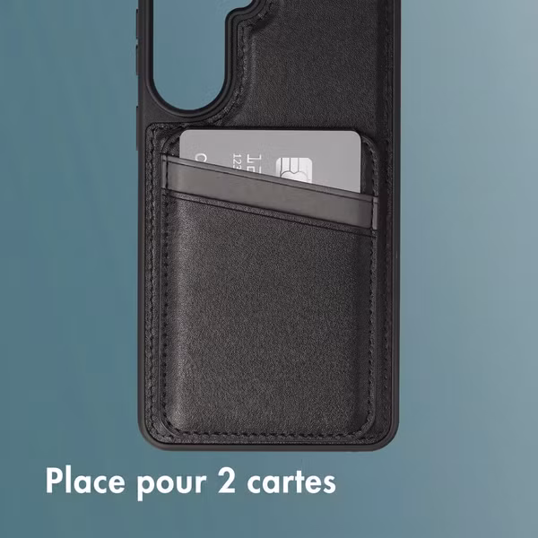imoshion Coque arrière avec porte-cartes et support Samsung Galaxy S26 Plus - Noir