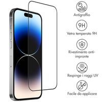 Accezz Protection d'écran en verre trempé Full Cover Apple iPhone 15 Pro