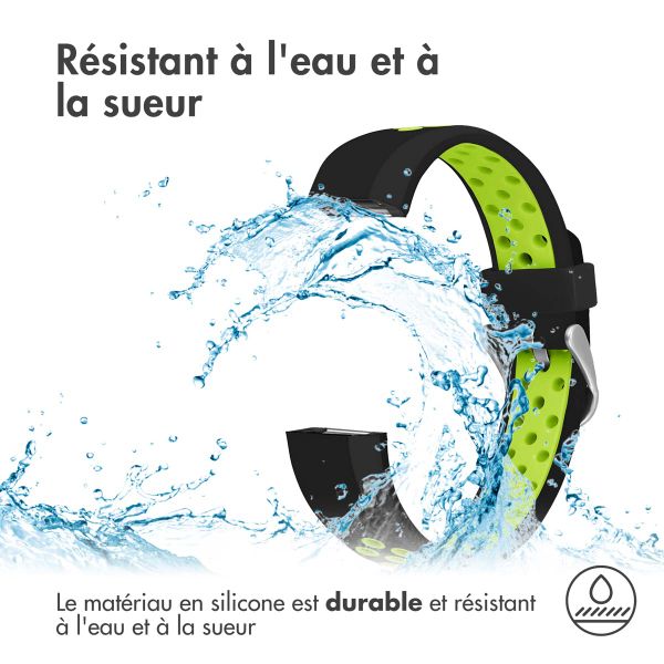 imoshion Bracelet sportif en silicone Fitbit Alta (HR) - Noir/Vert