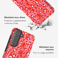 Selencia Coque arrière Vivid Samsung Galaxy S21 FE - Wild Spots Lipstick