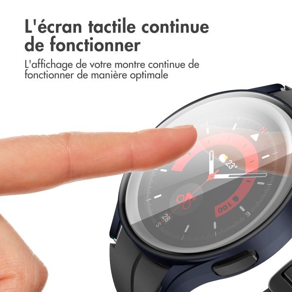 imoshion Coque rigide à couverture complète Samsung Galaxy Watch 4 40 mm - Bleu foncé