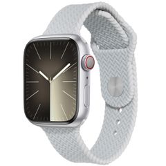 imoshion Bracelet tressé en silicone Apple Watch Series 1 t/m 11 / SE / Ultra (44/45/46/49 mm) - Gris