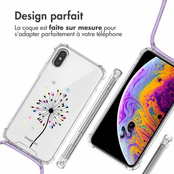imoshion Coque Design avec cordon Apple iPhone X / Xs - Sandstone Dandelion