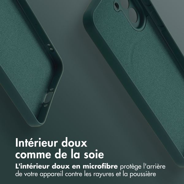 imoshion Coque Couleur avec MagSafe Samsung Galaxy A37 (5G) - Vert foncé