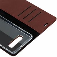 Valenta Etui téléphone portefeuille Samsung Galaxy S10 Plus - Brun